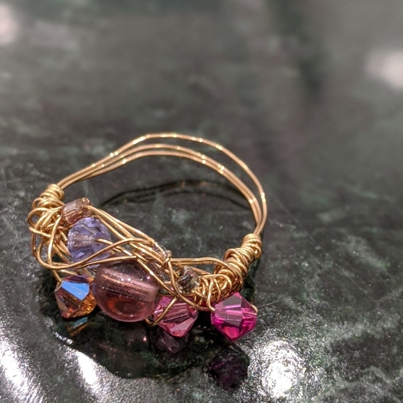 Handmade Jewelry - 🆕Handmade Gold Wrapped Wire Ring
